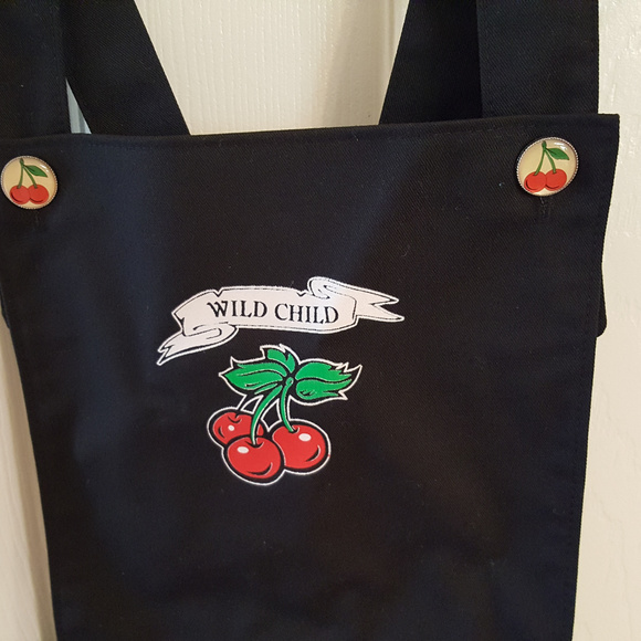 Girls APRON DRESS Wild Child NWT Lucky Lil Devil - Picture 2 of 3